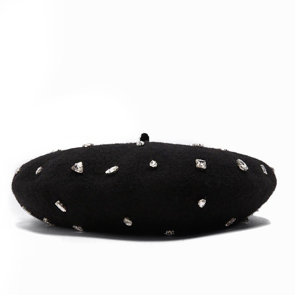 Zara Accessories - NEW Zara Embellished Beret